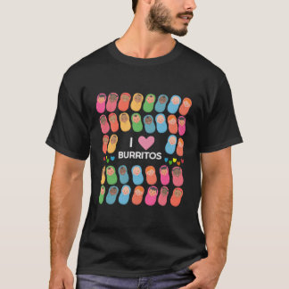 Banner Genehmigt I Liebe Burritos Mutter Babynahru T-Shirt