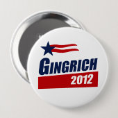 Banner GINGRICH 2012 Button (Vorne & Hinten)