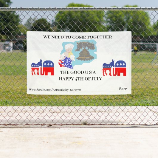 BANNER; GLÜCKLICH, 4. JULI BANNER (Insitu)