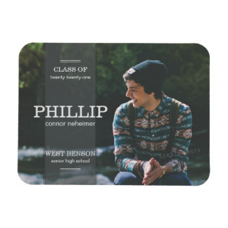 Banner Gray Foto Abschluss Ankündigung Magnet