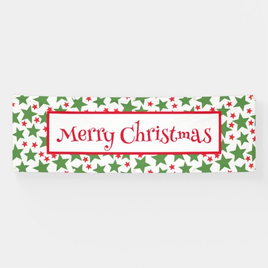 Banner im Freien - Frohe Weihnachtsbanner (Horizontal)