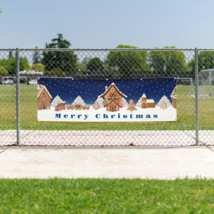 Banner im Freien - Frohe Weihnachtsbanner