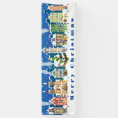 Banner im Freien - Frohe Weihnachtsbanner (Vertikal)