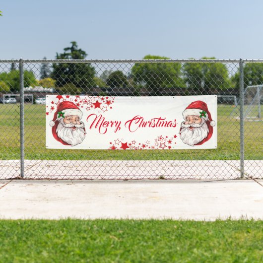 Banner im Freien - Frohe Weihnachtsbanner (Insitu)