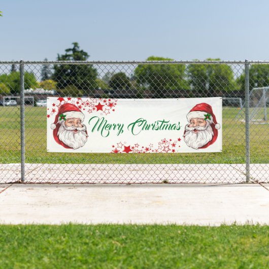 Banner im Freien - Frohe Weihnachtsbanner (Insitu)