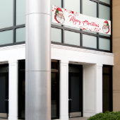Banner im Freien - Frohe Weihnachtsbanner (Äußeres Gebäude)