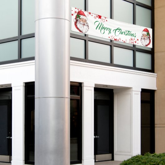 Banner im Freien - Frohe Weihnachtsbanner (Äußeres Gebäude)