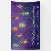 Banner "lila & blau" (Vertikal)