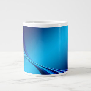 Banner mit abstraktem blauen Hintergrund Jumbo-Tasse