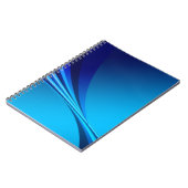 Banner mit abstraktem blauen Hintergrund Notizblock (Linke Seite)