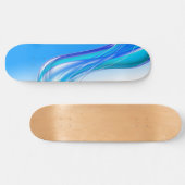 Banner mit abstraktem blauen Hintergrund Skateboard (Horizontal)