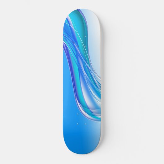 Banner mit abstraktem blauen Hintergrund Skateboard (Vorderseite)