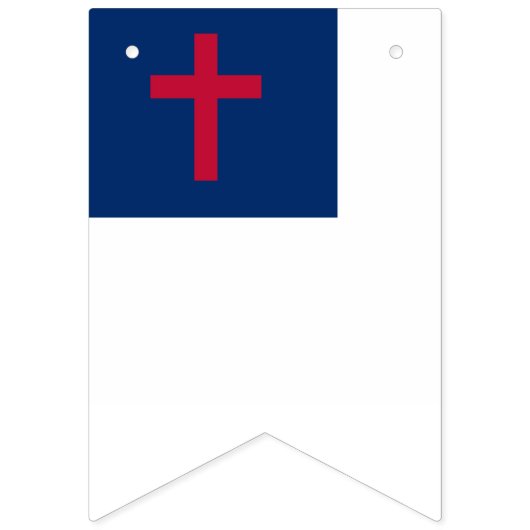 Banner mit christlicher Flagge (Dritte Fahne)