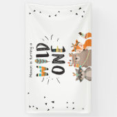 Banner mit einem Tisch-Hintergrund für Tribal Wood (Vertikal)