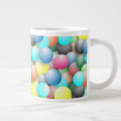 Banner mit farbigen Balloons Jumbo-Tasse (Rechts)