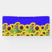 Banner mit gelben Sonnenblumen (Horizontal)