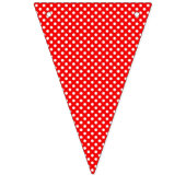 Banner mit roter und weißer Dackel für Party-Jagd (Zweite Fahne)