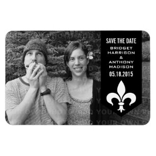 Banner mit schwarzem Chic Blüh Speichern Sie das D Magnet