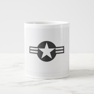 Banner mit US-Luftwaffe-Insigne aus dem 2. Weltkri Jumbo-Tasse