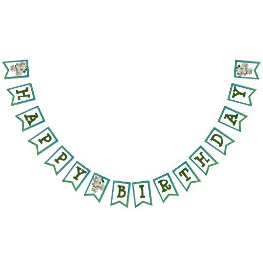 Banner mit weißer Blume (Alle)