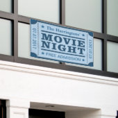 Banner "Movie Ticket" für individuelle Name und Da (Äußeres Gebäude)