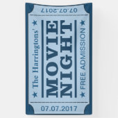Banner "Movie Ticket" für individuelle Name und Da (Vertikal)