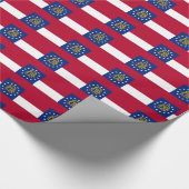Banner Muster Georgiens Geschenkpapier (Ecke)