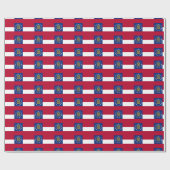 Banner Muster Georgiens Geschenkpapier (Flach)