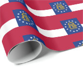 Banner Muster Georgiens Geschenkpapier (Rolleneckpunkt)