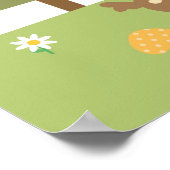 Banner "niedlich Woodland Animal Themed Baby Shoot Poster (Ecke)