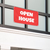 Banner "OPEN HOUSE" (Äußeres Gebäude)