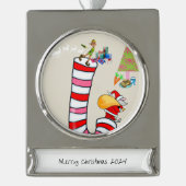 Banner Ornament Elf Santa Candy Cane (Vorderseite)