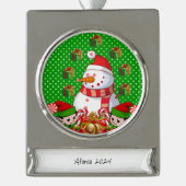 Banner Ornament Elf Snowman (Vorderseite)