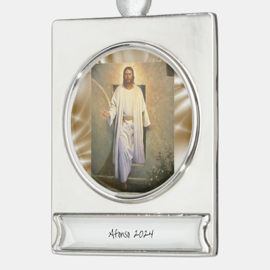 Banner Ornament Jesus (Links)