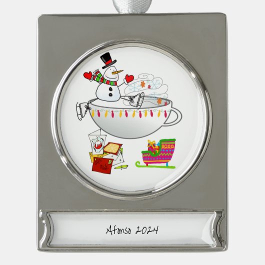 Banner Ornament Snowman (Vorderseite)