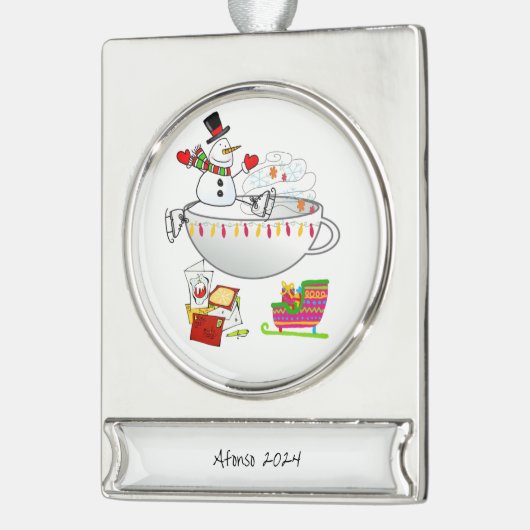 Banner Ornament Snowman (Links)