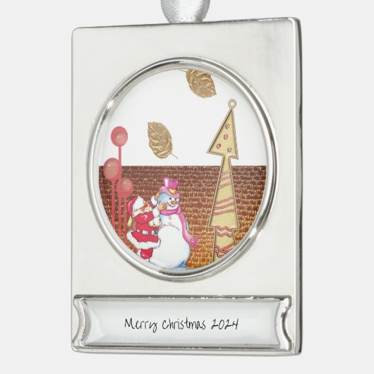 Banner Ornament Snowman (Links)