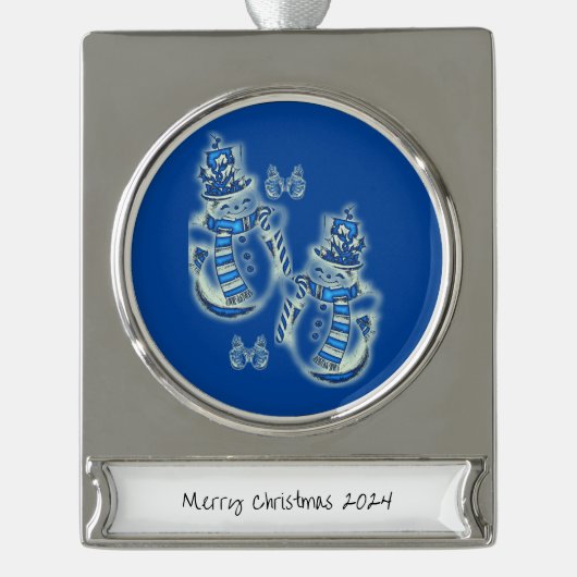 Banner Ornament Snowman (Vorderseite)