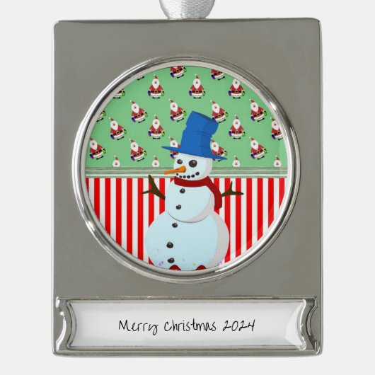 Banner Ornament Snowman (Vorderseite)