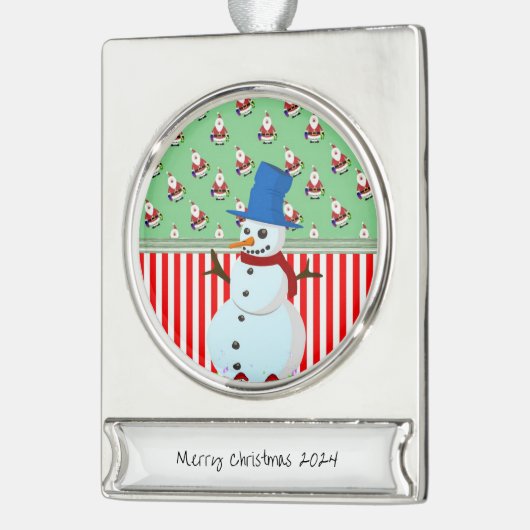 Banner Ornament Snowman (Links)