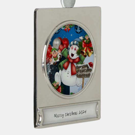 Banner Ornament Snowman (Rechts)