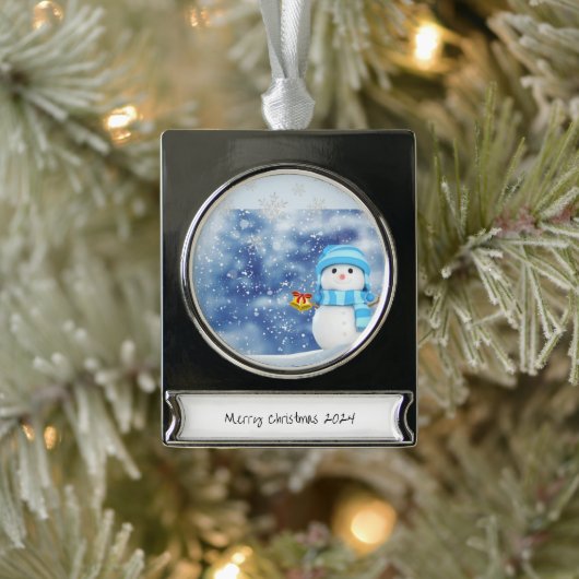 Banner Ornament Snowman (Baum)
