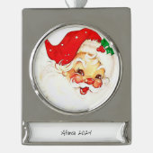 Banner Ornament Vintager Weihnachtsmann (Vorderseite)