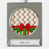 Banner Ornament Vintager Weihnachtsmann (Vorderseite)