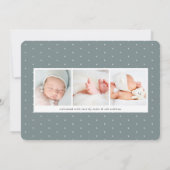 Banner-Overlay | Horizontales Foto - Geburtsankünd Ankündigung (Rückseite)