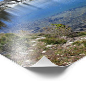 Banner Peak and a Mountain Lake - Sierra Nevada Fotodruck (Ecke)