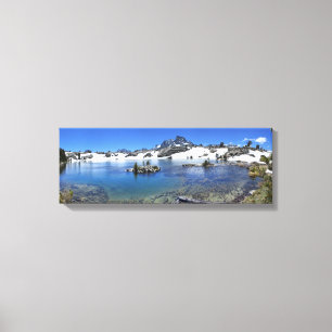 Banner Peak and a Mountain Lake - Sierra Nevada Leinwanddruck