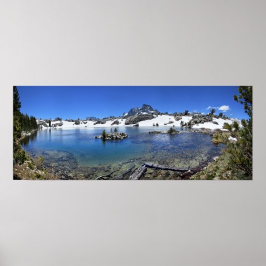Banner Peak and a Mountain Lake - Sierra Nevada Poster (Vorne)