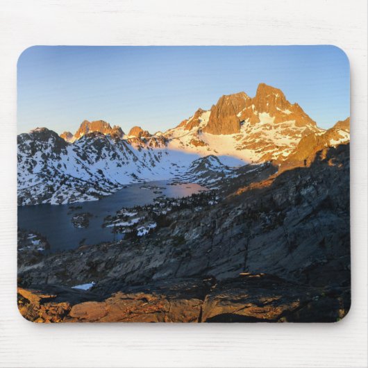 Banner Peak Sunrise Garnet Lake - John Muir Trail Mousepad (Vorne)