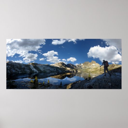 Banner Peak und 1000 Island Lake - John Muir Trail Poster (Vorne)